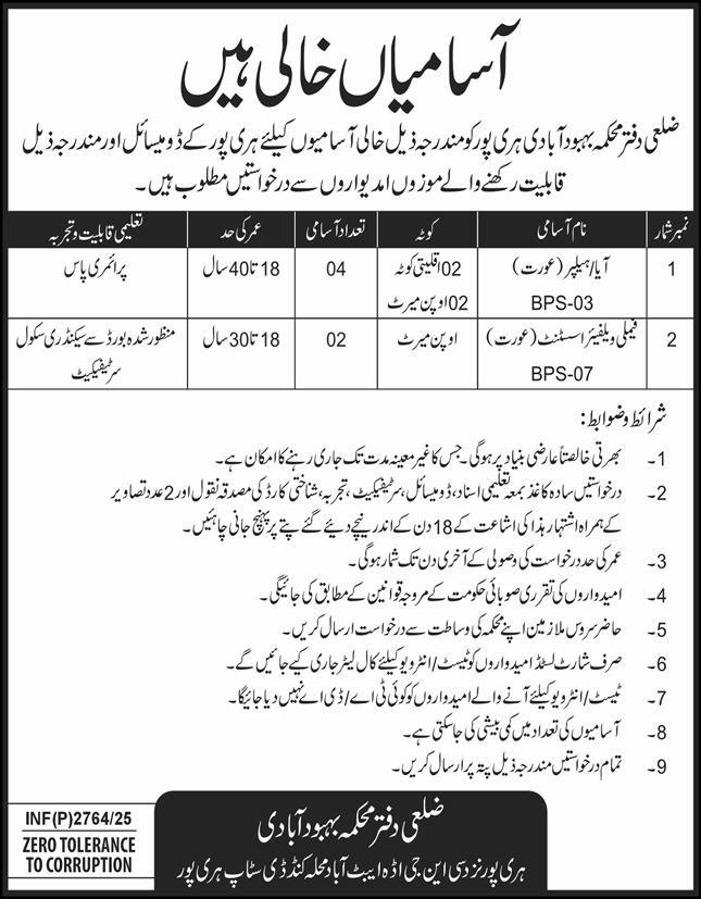 latest jobs in pakistan