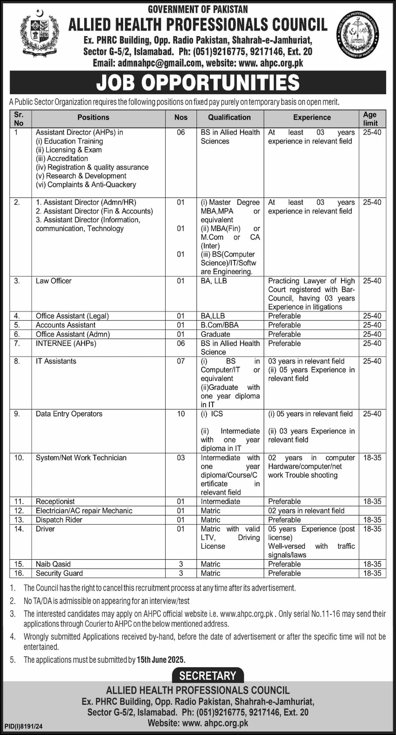 allied health jobs 2025