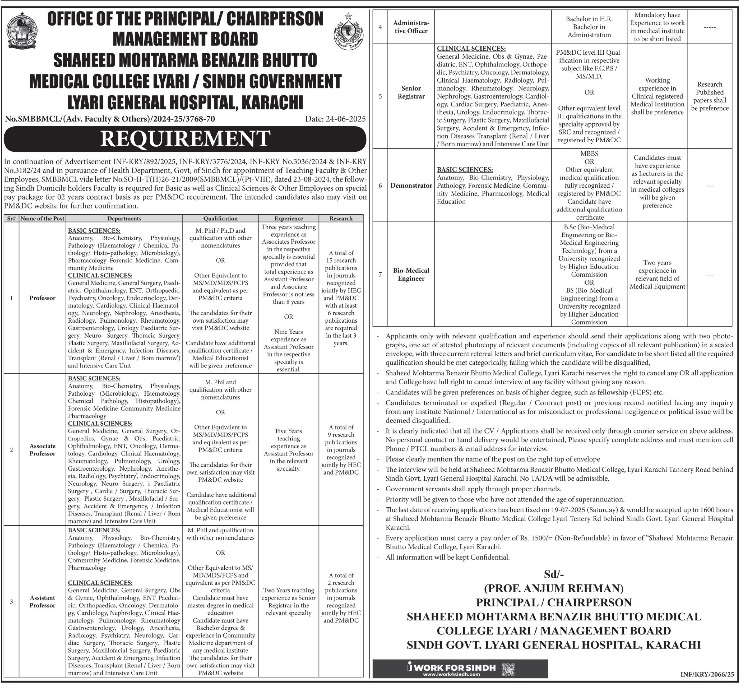 hospital jobs in karachi
